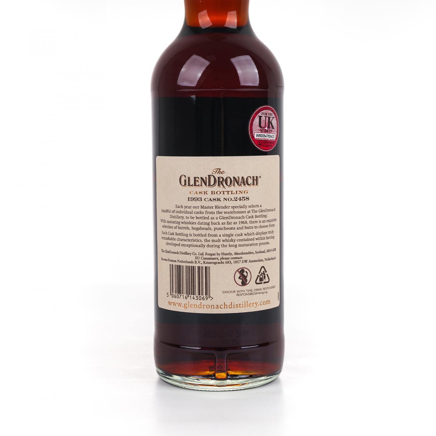 Glendronach 格兰多纳 28年 1993-2021 雪莉桶#2458