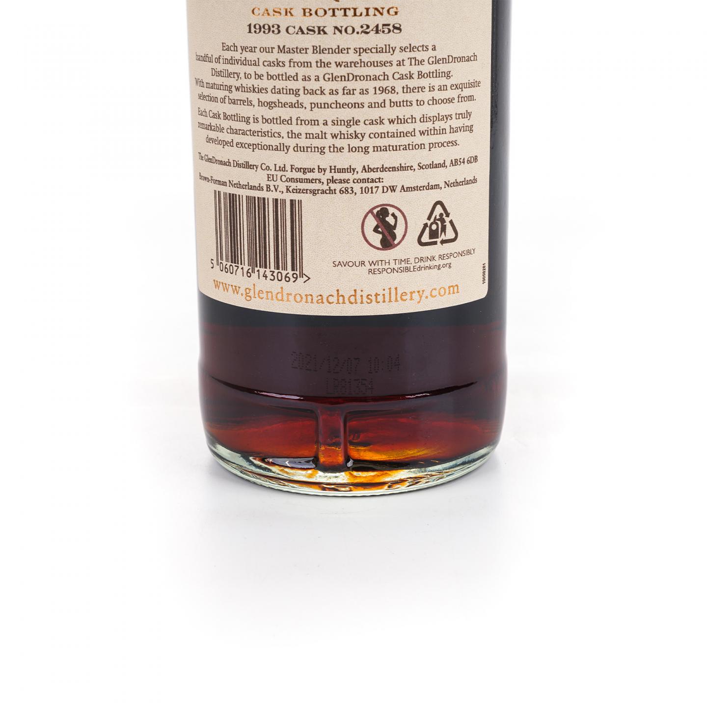 Glendronach 格兰多纳 28年 1993-2021 雪莉桶#2458