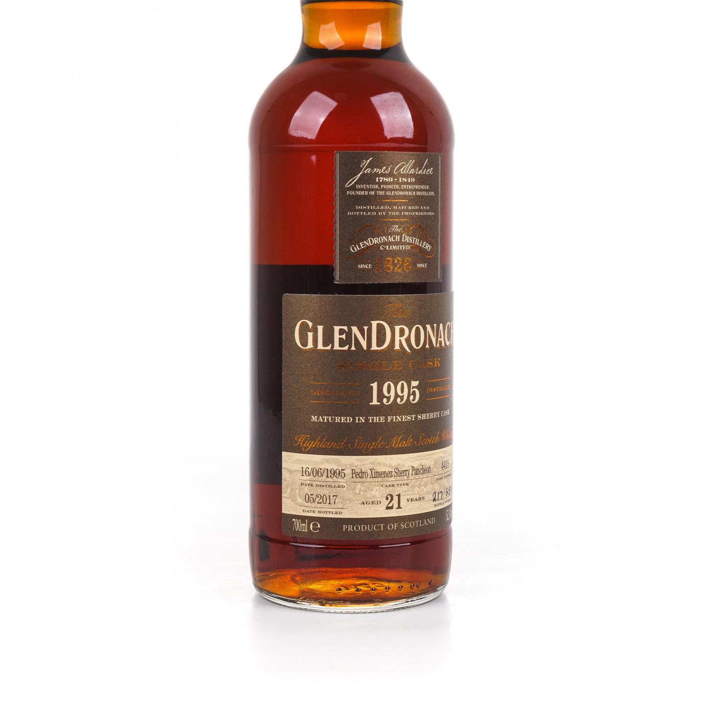 Glendronach 格兰多纳 21年 1995-2017 雪莉桶#4418