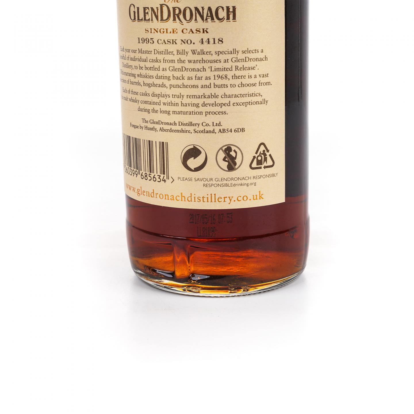Glendronach 格兰多纳 21年 1995-2017 雪莉桶#4418