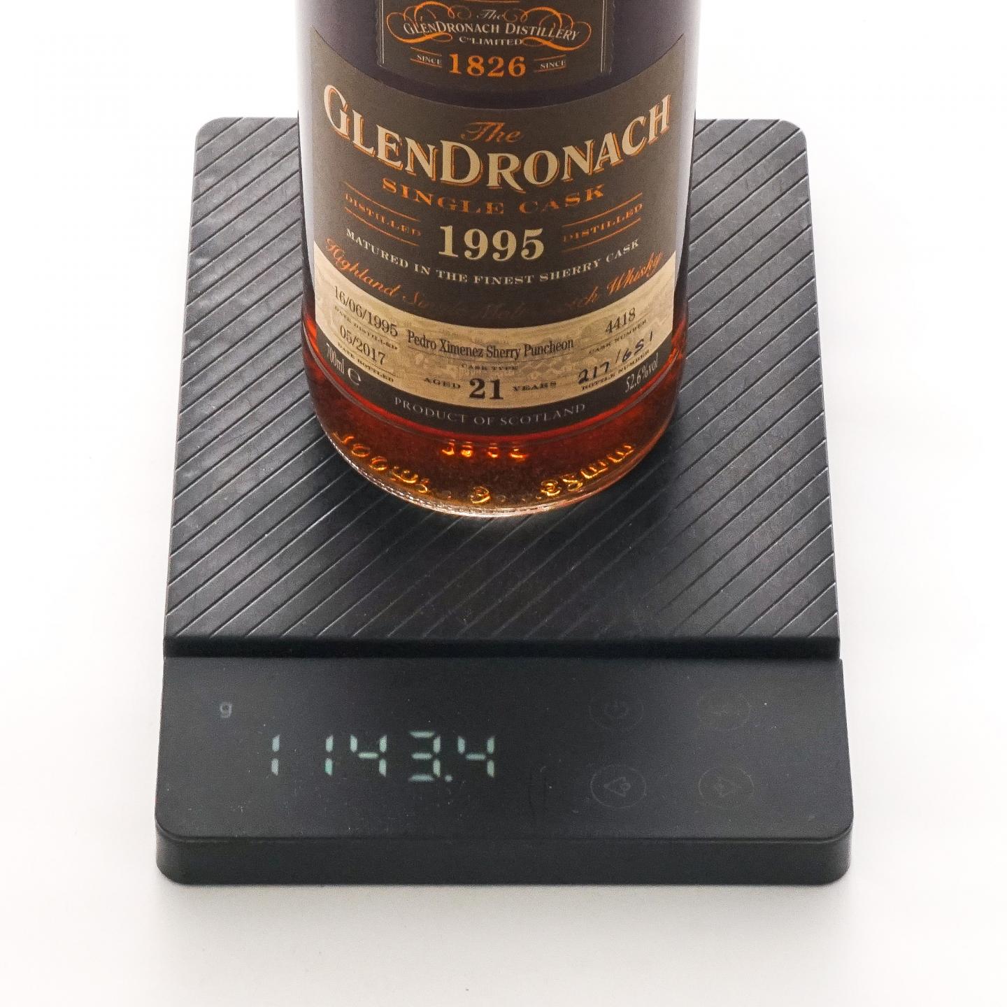 Glendronach 格兰多纳 21年 1995-2017 雪莉桶#4418