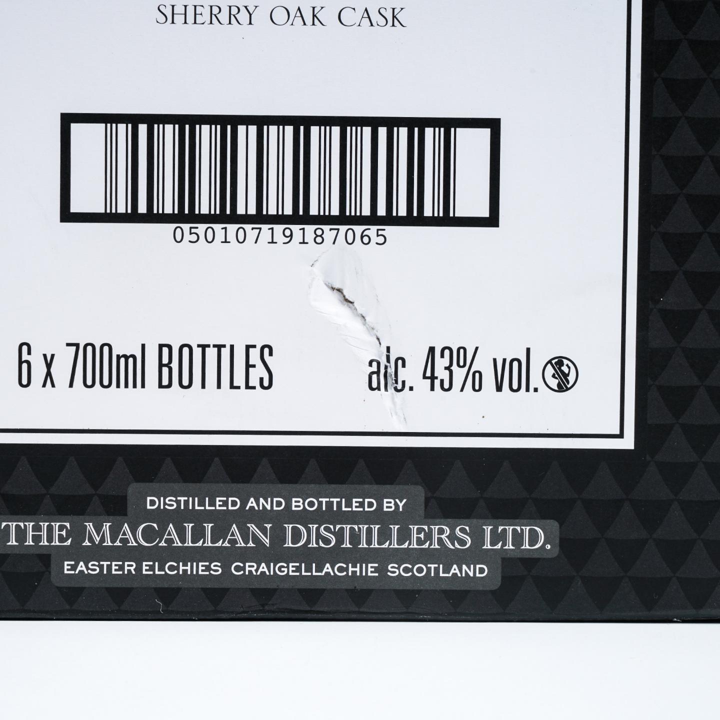 【附X光图】Macallan 麦卡伦 18年 2024 雪莉桶 700ml*6