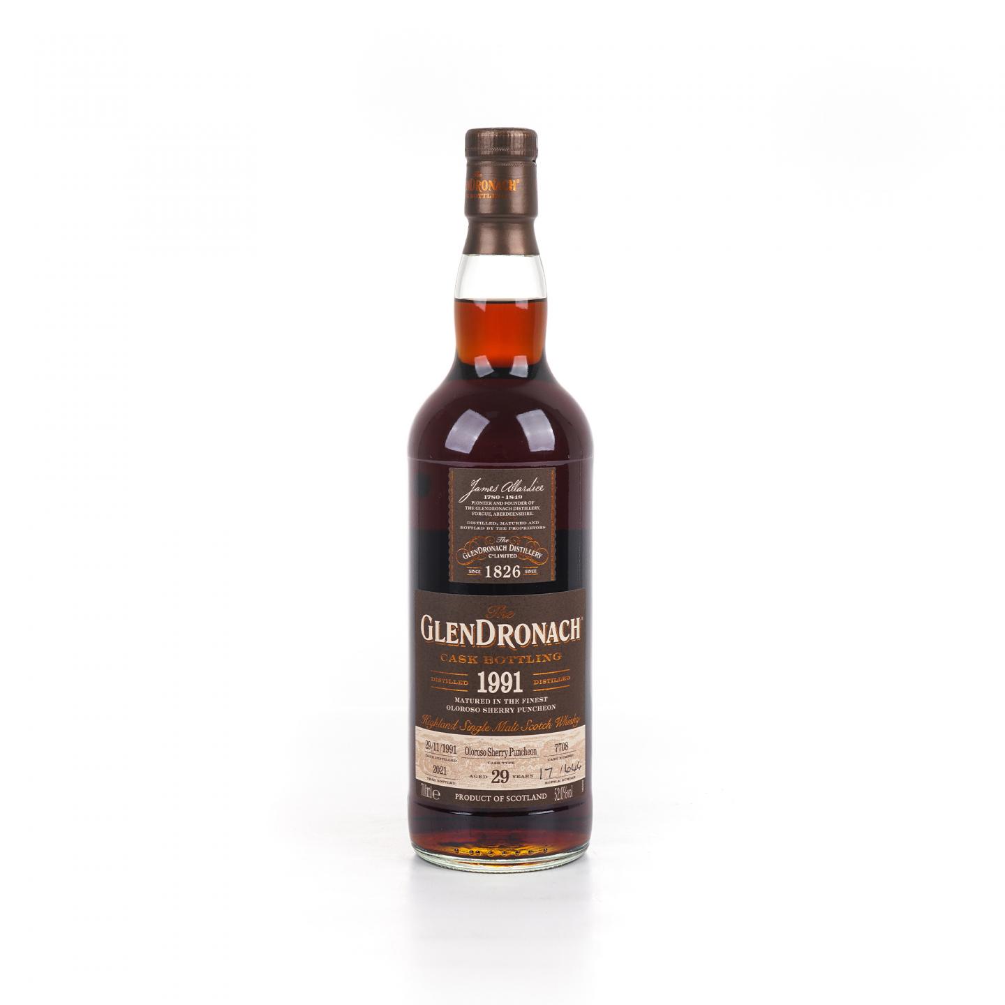 Glendronach 格兰多纳 29年 1991-2021 雪莉桶#7708