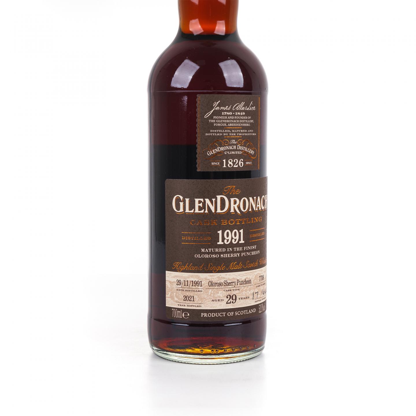 Glendronach 格兰多纳 29年 1991-2021 雪莉桶#7708