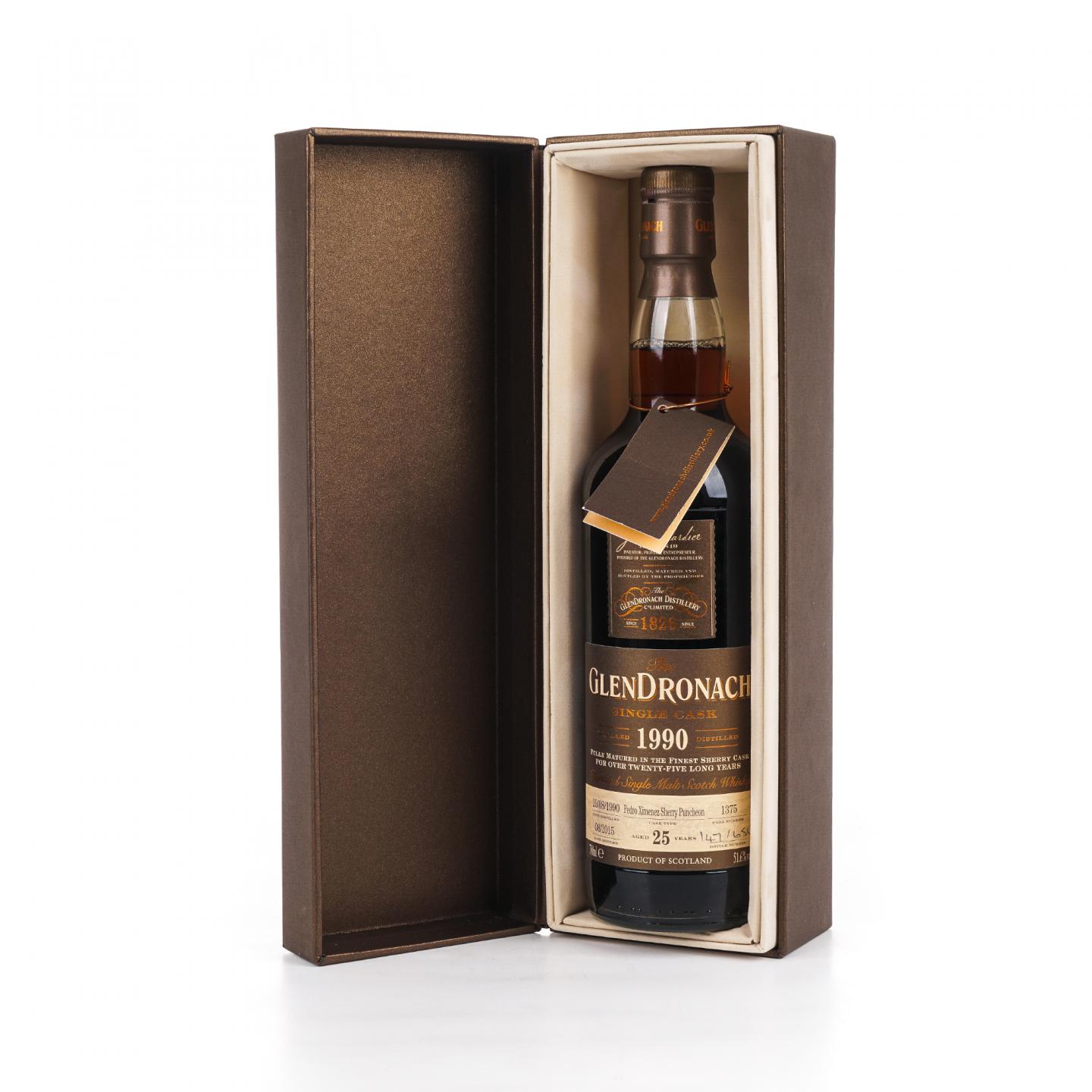 Glendronach 格兰多纳 25年 1990-2015 雪莉桶#1375