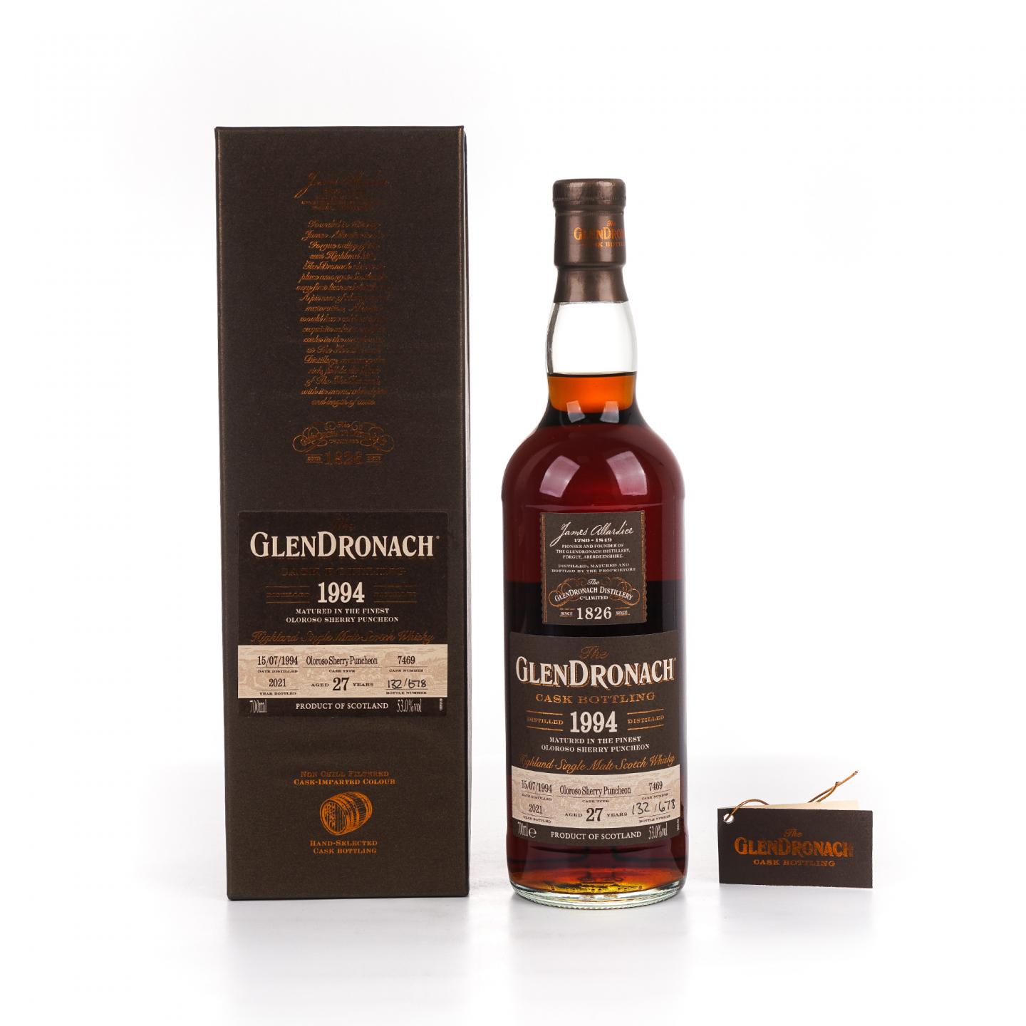 Glendronach 格兰多纳 27年 1994-2021 雪莉桶#7469