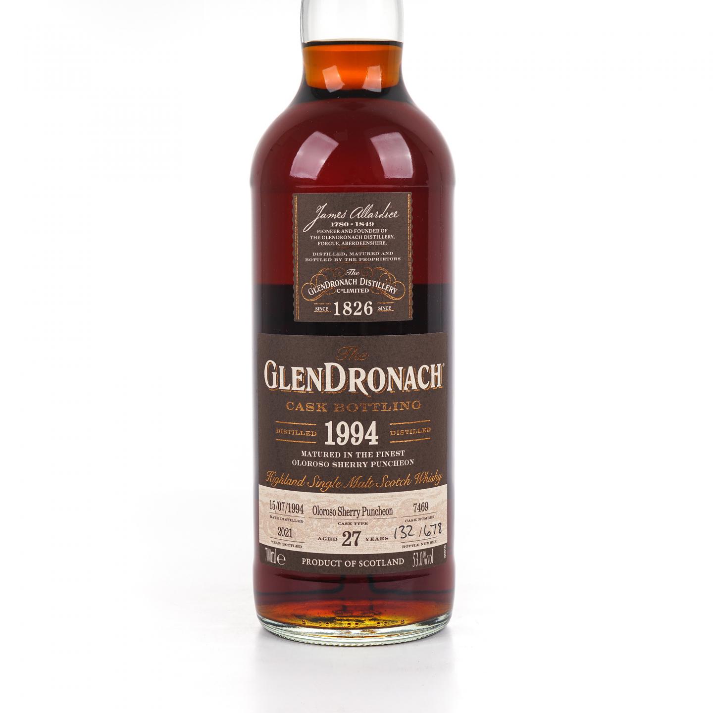Glendronach 格兰多纳 27年 1994-2021 雪莉桶#7469