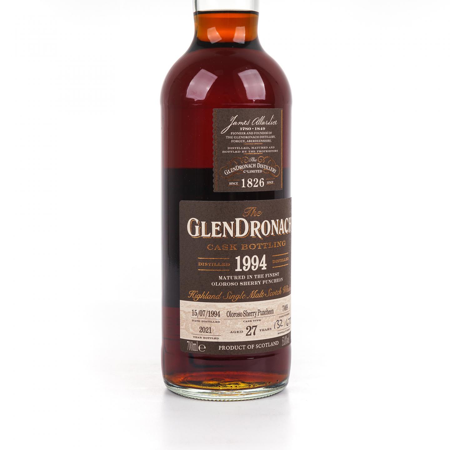 Glendronach 格兰多纳 27年 1994-2021 雪莉桶#7469