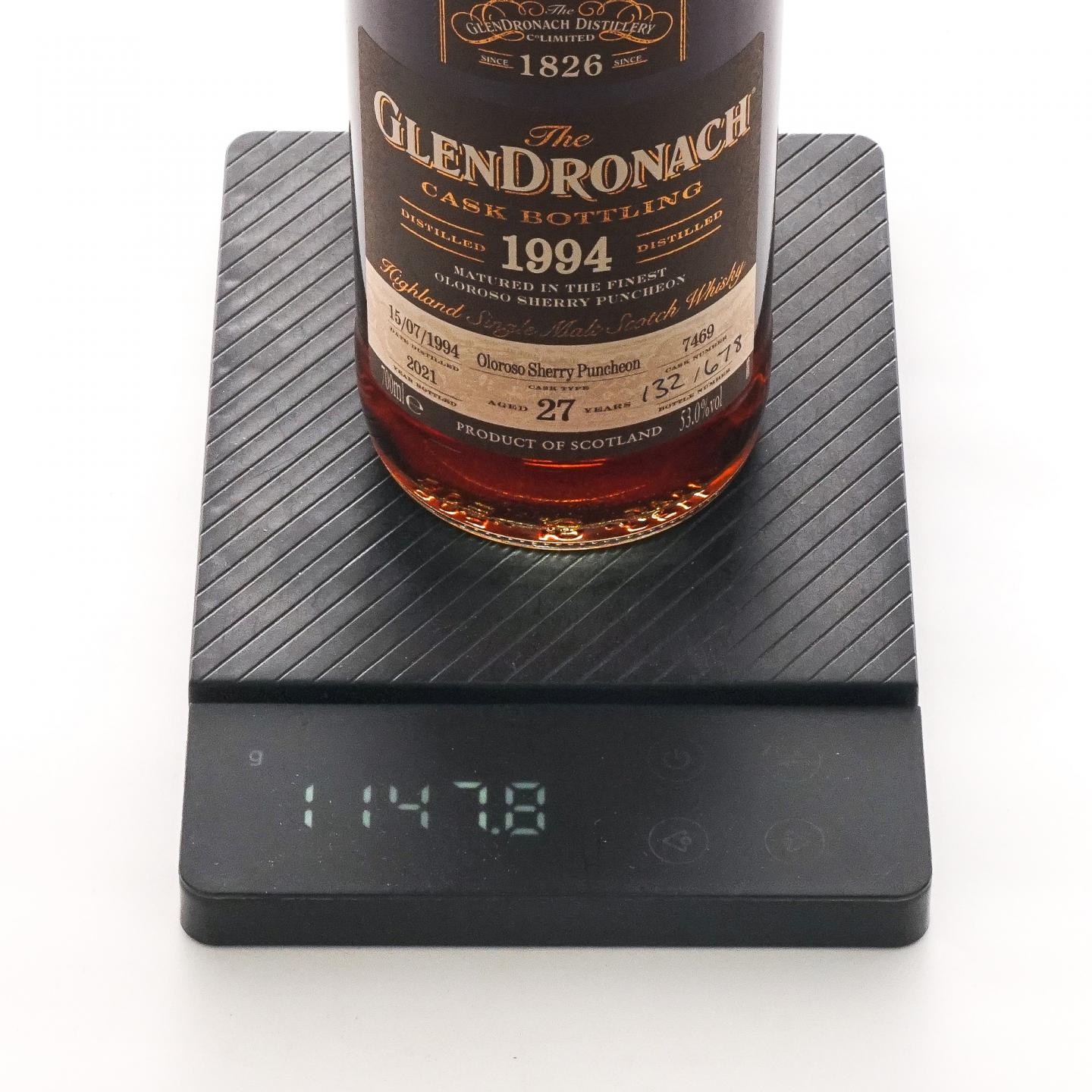 Glendronach 格兰多纳 27年 1994-2021 雪莉桶#7469