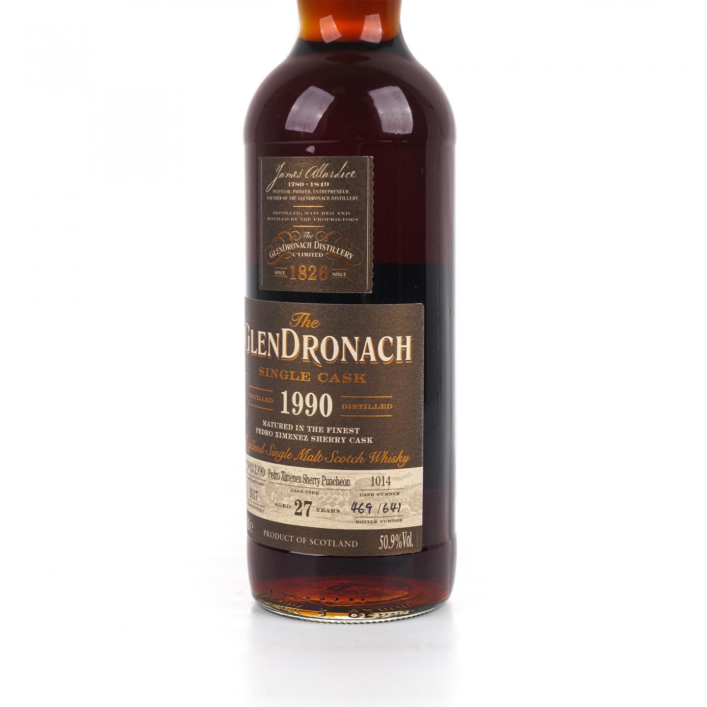 Glendronach 格兰多纳 27年 1990-2017 雪莉桶#1014