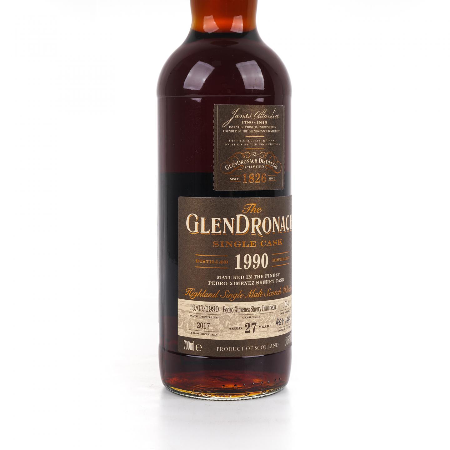 Glendronach 格兰多纳 27年 1990-2017 雪莉桶#1014