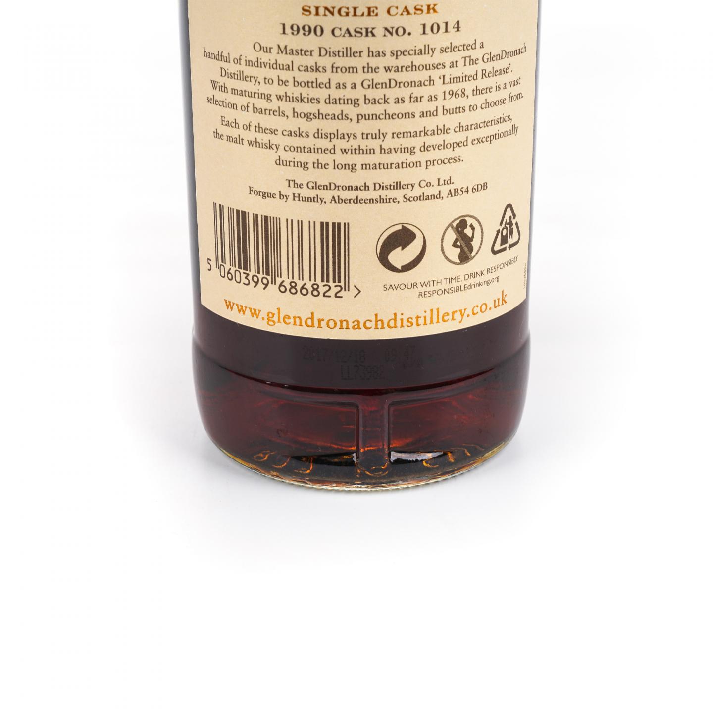 Glendronach 格兰多纳 27年 1990-2017 雪莉桶#1014