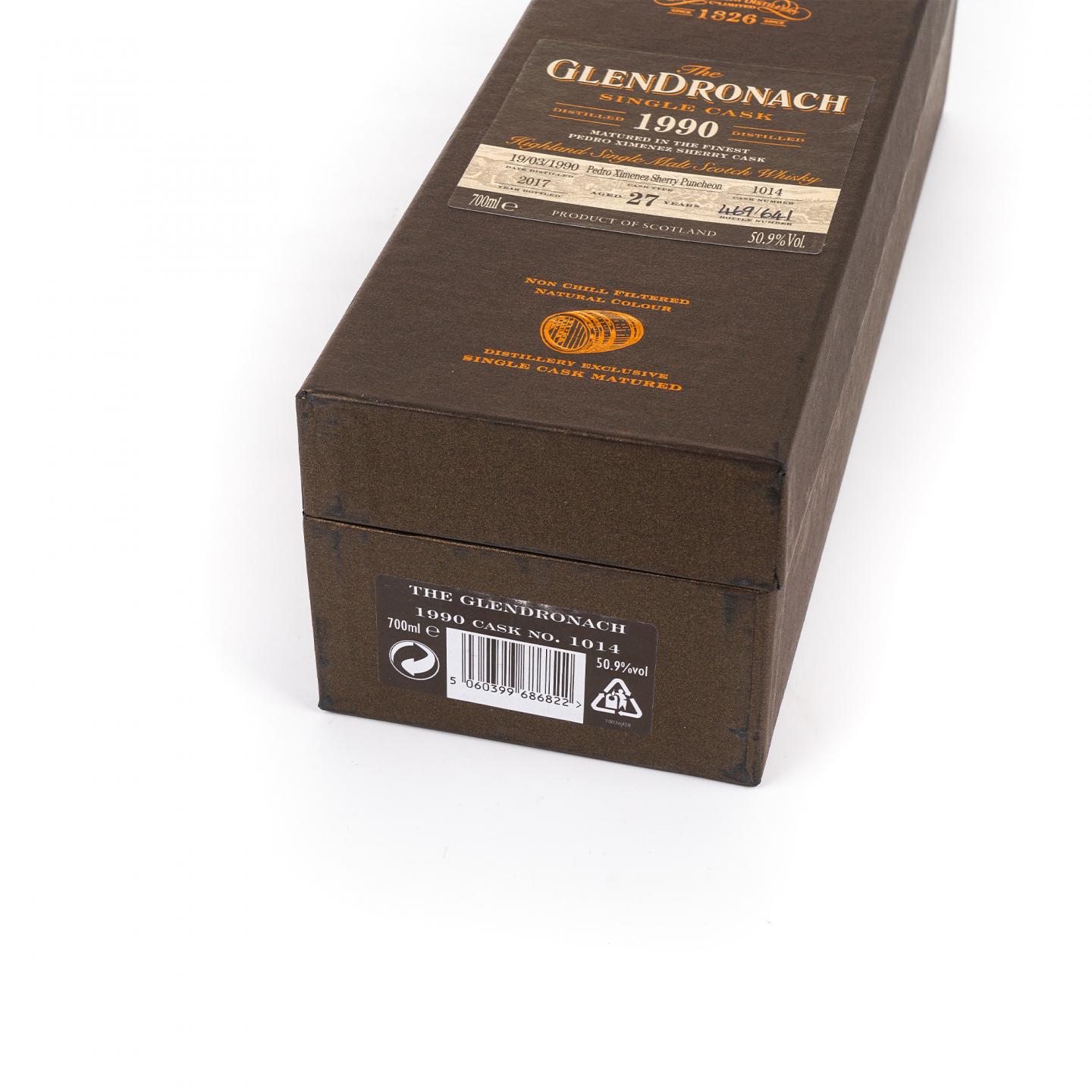 Glendronach 格兰多纳 27年 1990-2017 雪莉桶#1014