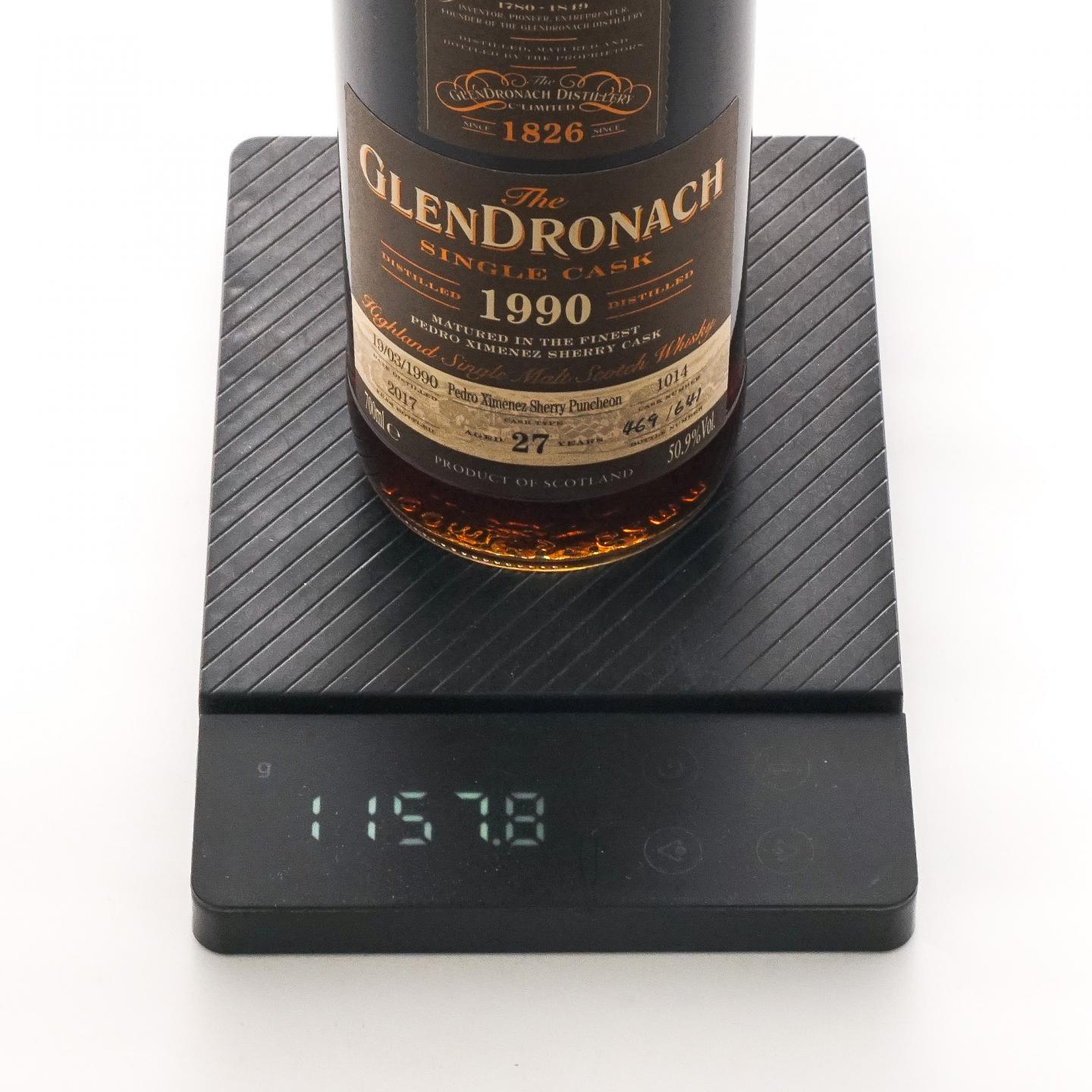 Glendronach 格兰多纳 27年 1990-2017 雪莉桶#1014