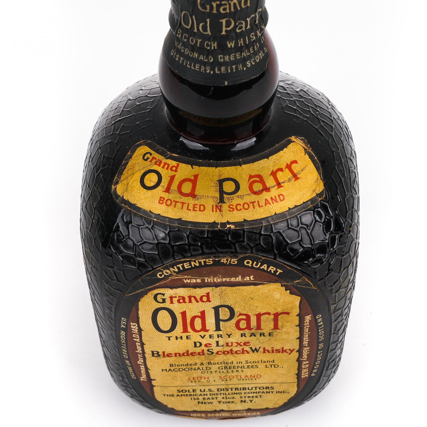 Grand Old Parr 调和 弹弓头 De Luxe Scotch Whisky