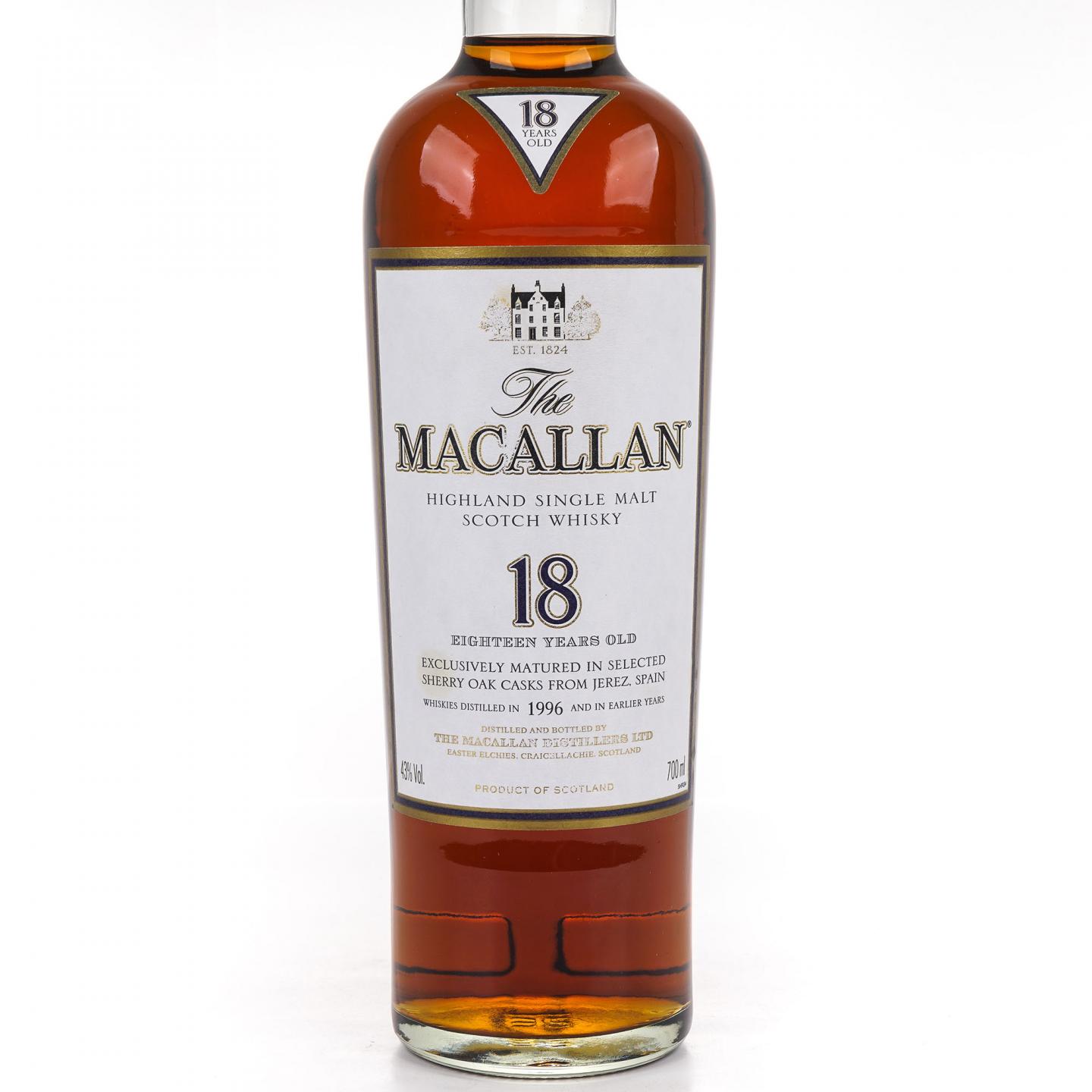 Macallan 麦卡伦 18年 1996 雪莉桶 700ml