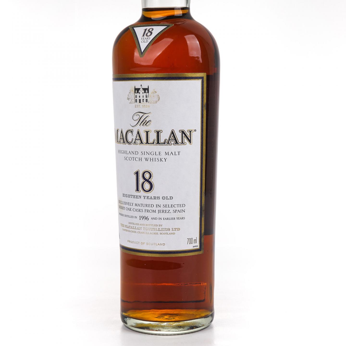 Macallan 麦卡伦 18年 1996 雪莉桶 700ml