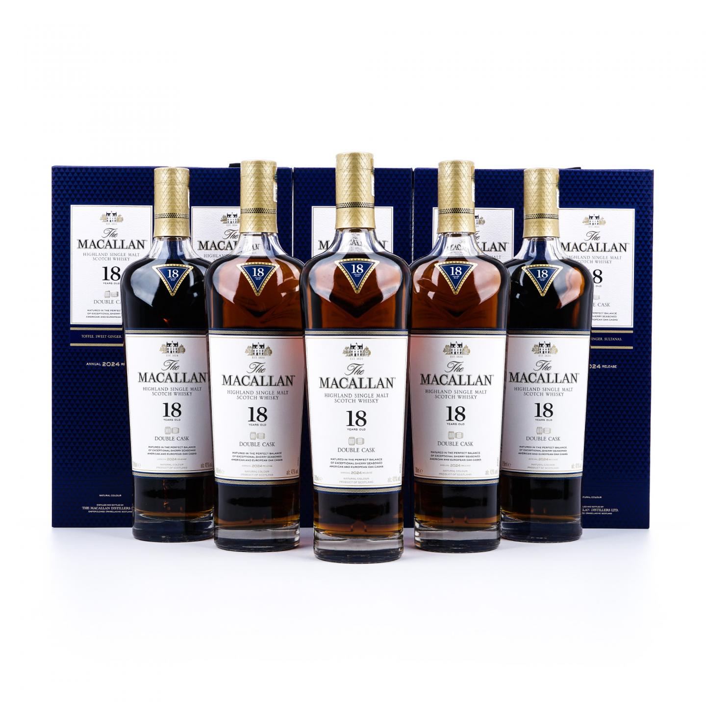 【附X光图】Macallan 麦卡伦 18年 2024 雪莉桶 700ml*5