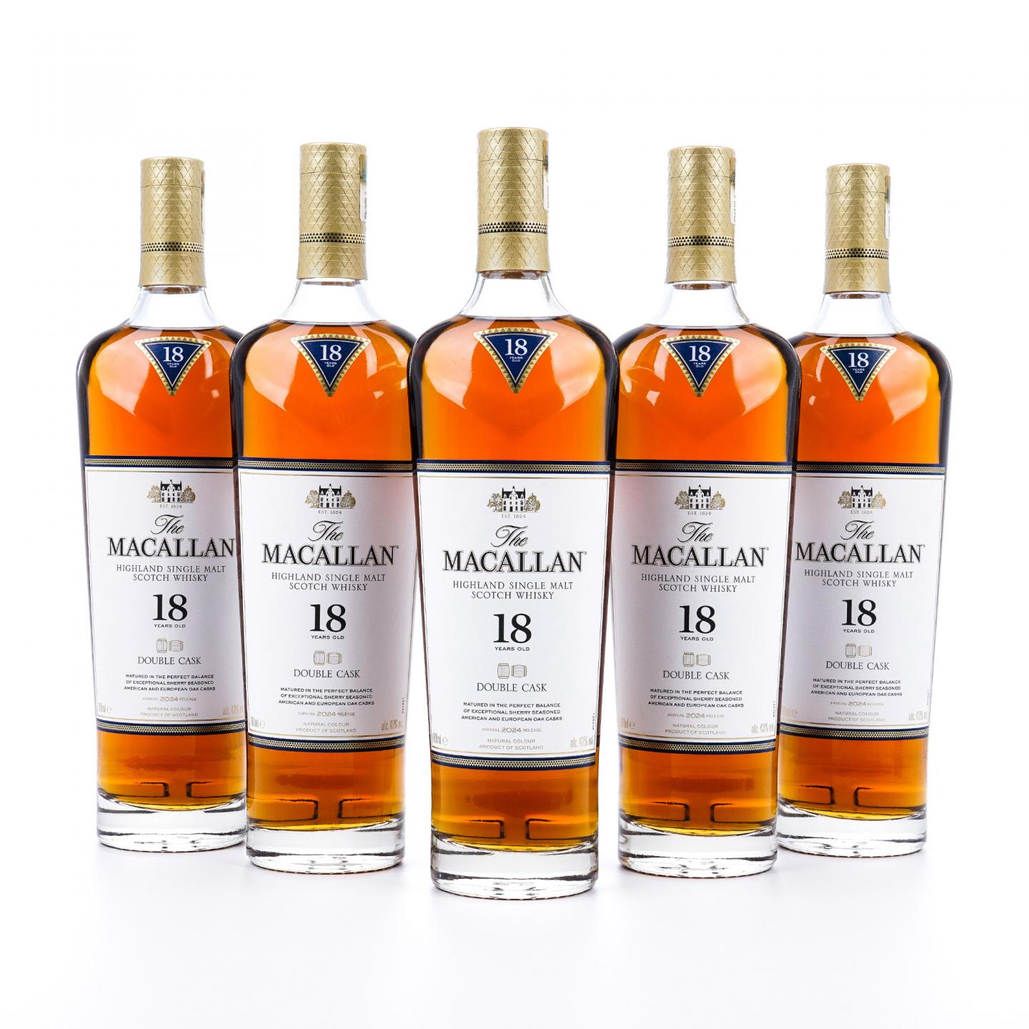 【附X光图】Macallan 麦卡伦 18年 2024 雪莉桶 700ml*5