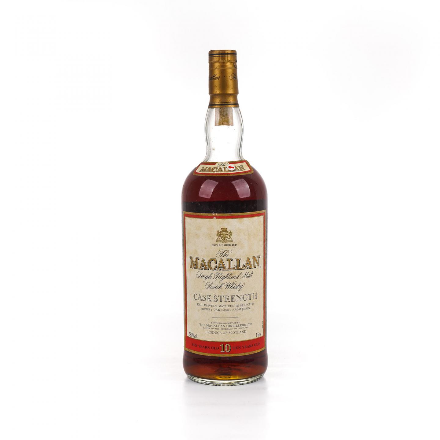 Macallan 麦卡伦 10年 桶强 1L 58.8%Vol.
