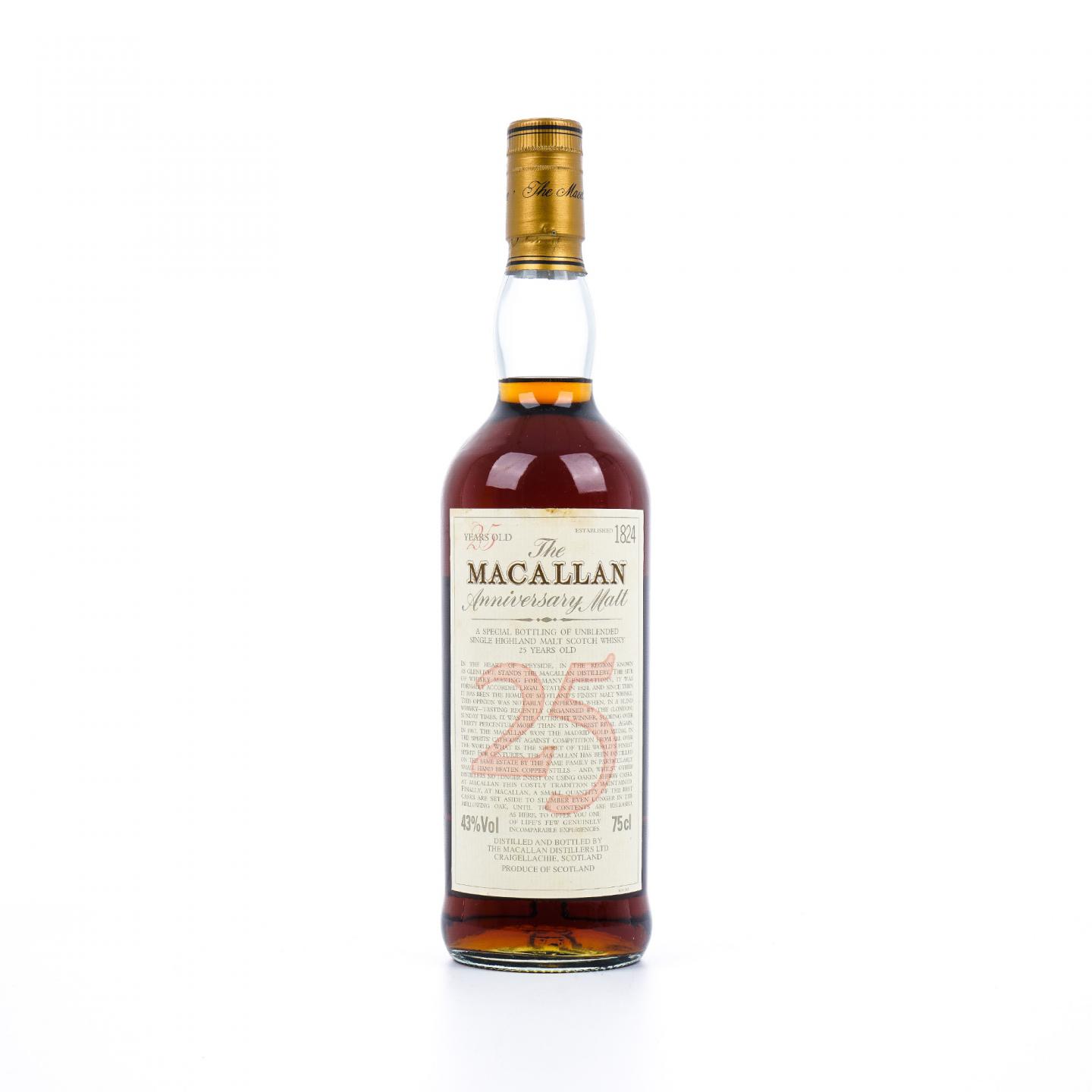 Macallan 麦卡伦 25年 Anniversary Malt 750ml