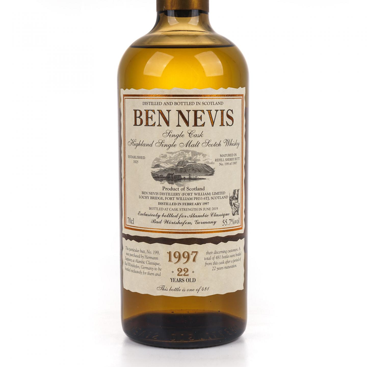 Ben Nevis 本尼维斯 22年 1997-2019 雪莉桶