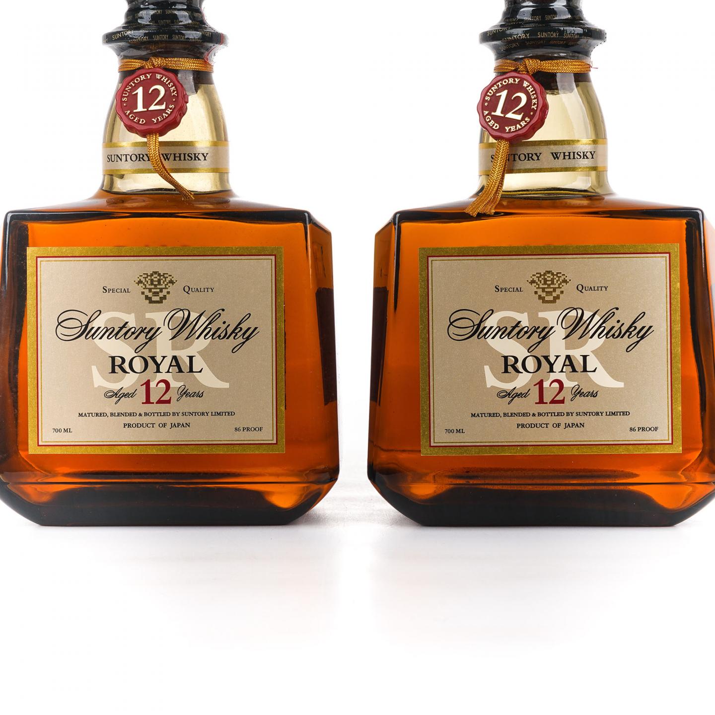 三得利 金花 Royal 12年 SR白标 2支组