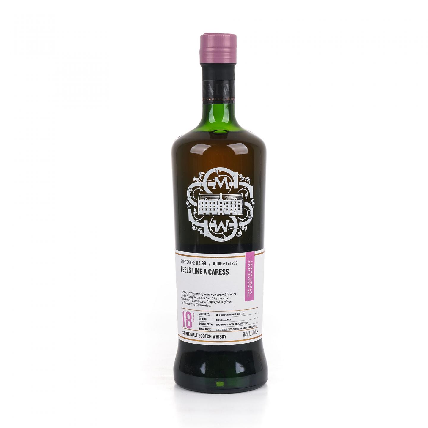SMWS 112.99 罗曼湖 18年 2003