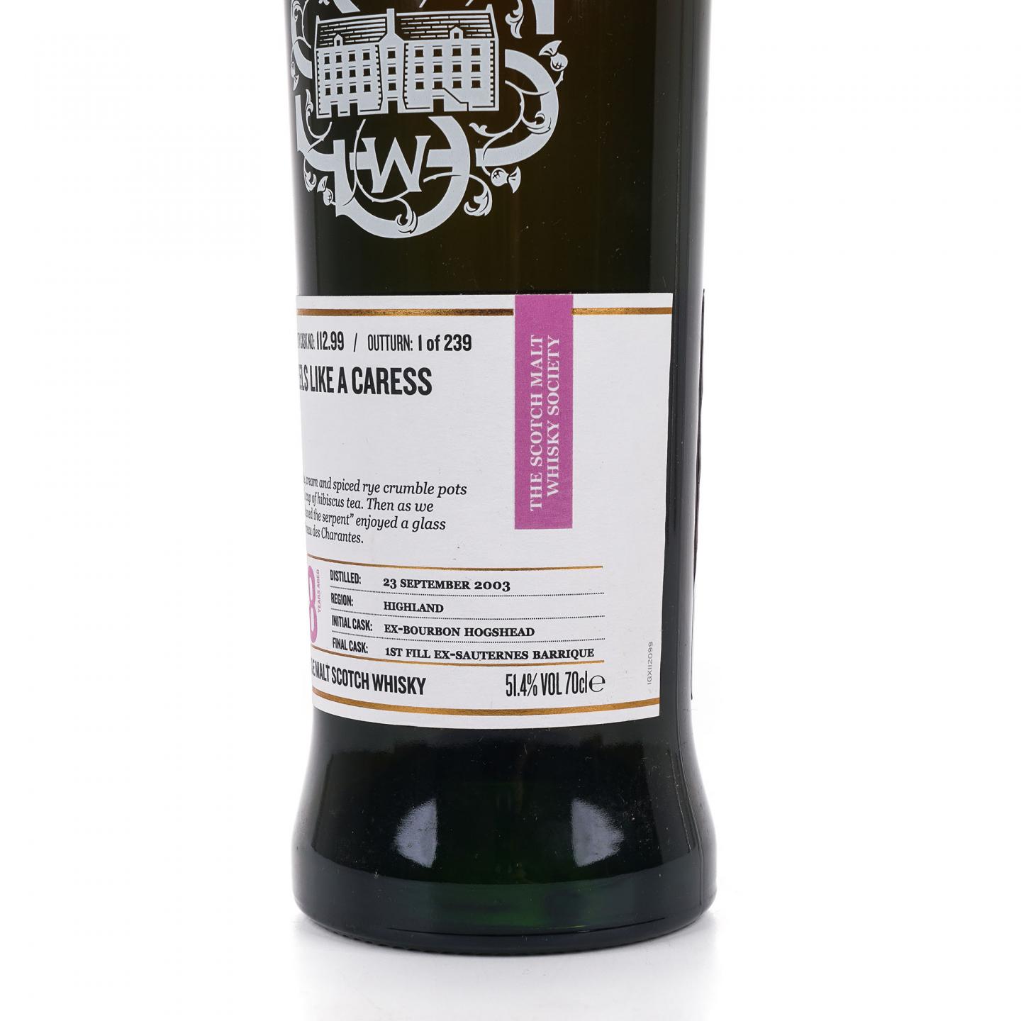 SMWS 112.99 罗曼湖 18年 2003