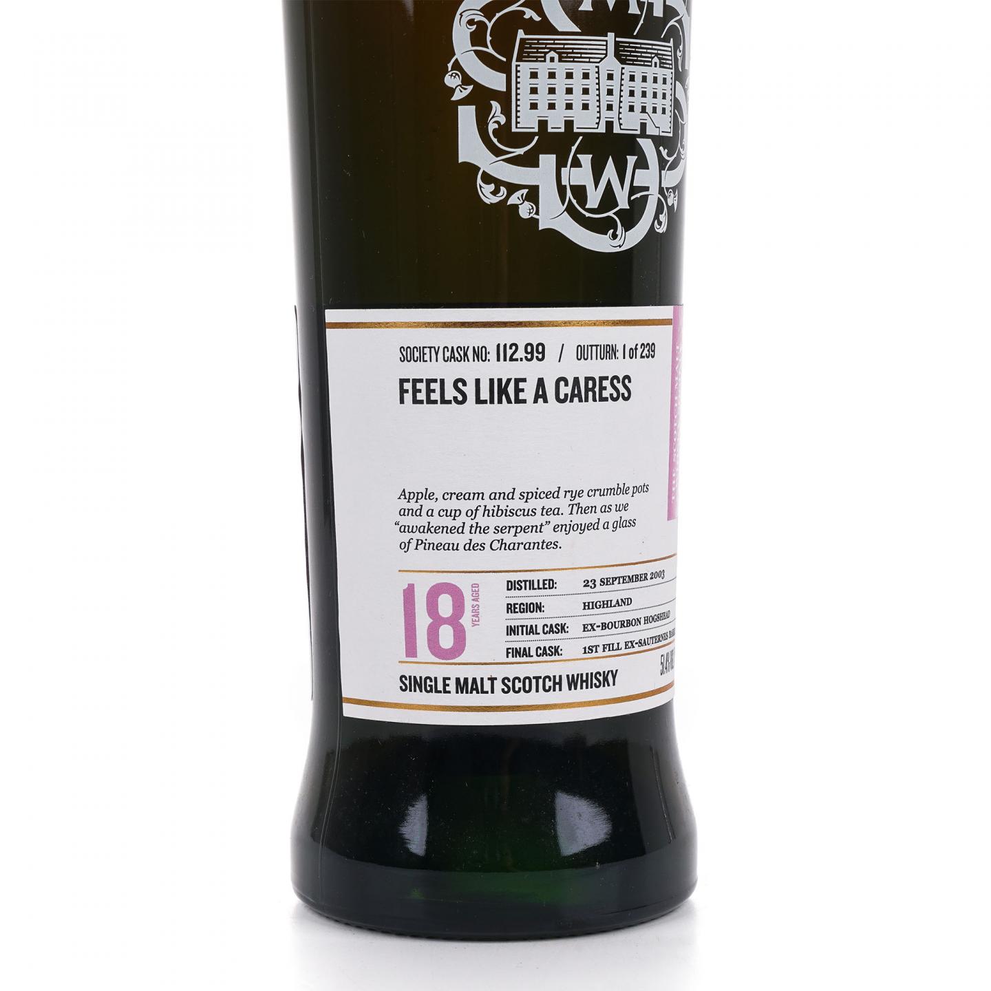 SMWS 112.99 罗曼湖 18年 2003