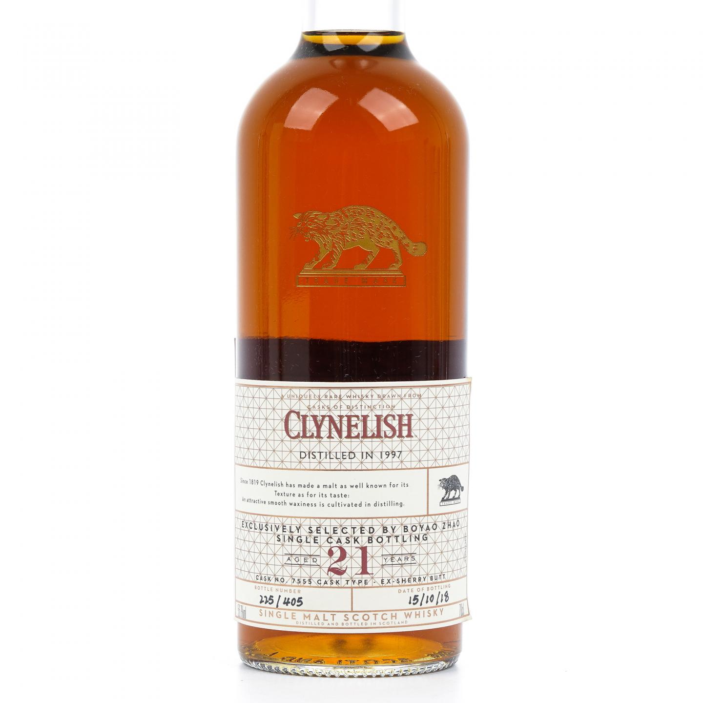 Clynelish 克里尼利基 21年 1997-2018 赵波尧选桶