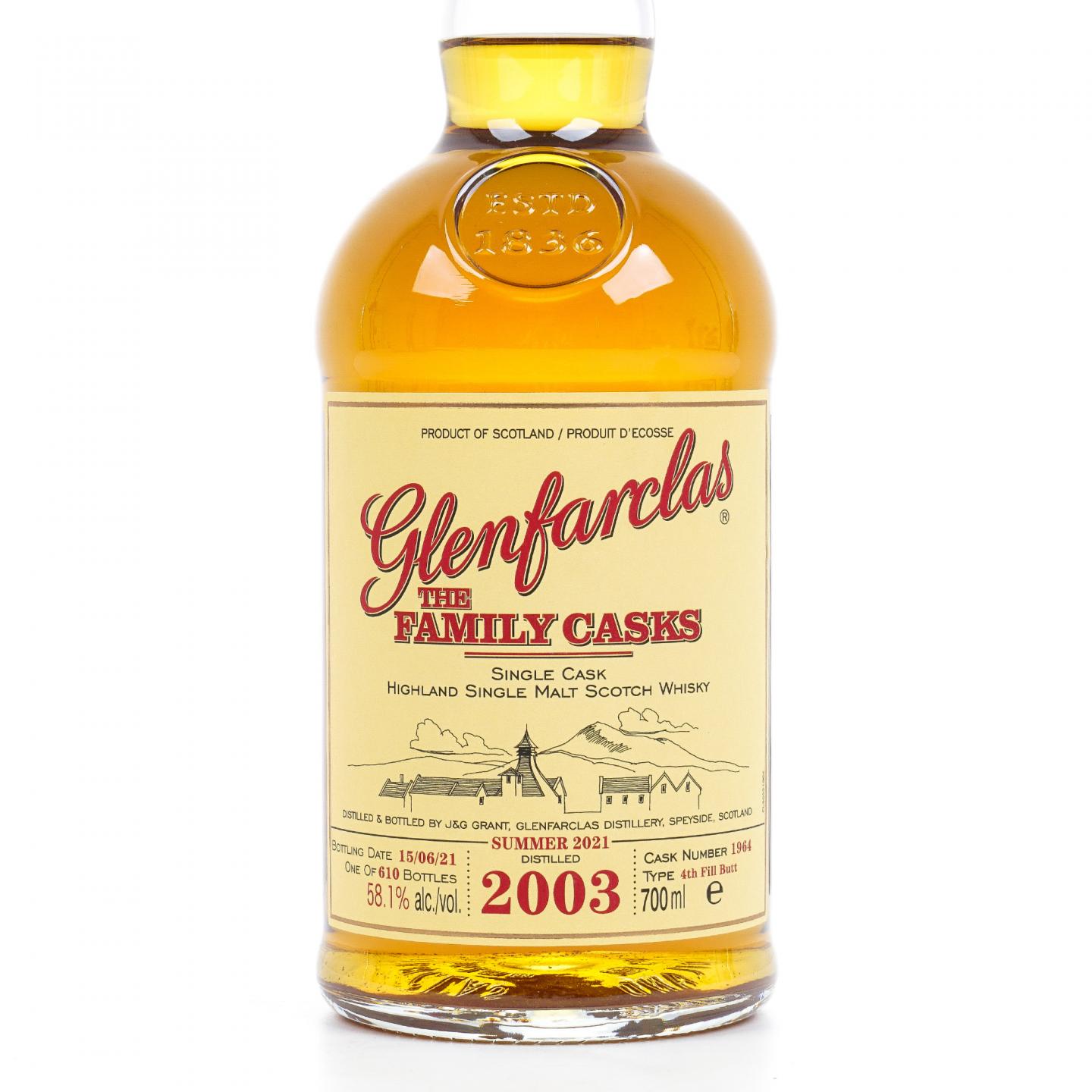 Glenfarclas 格兰花格 2003-2021 家族桶#1964