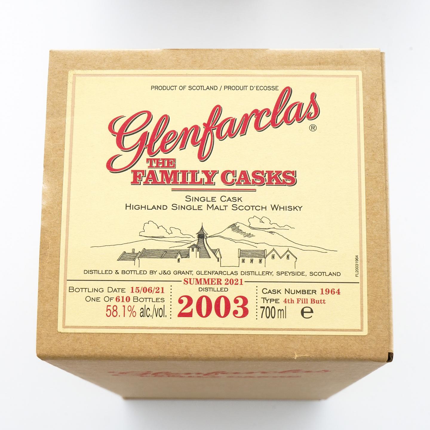 Glenfarclas 格兰花格 2003-2021 家族桶#1964