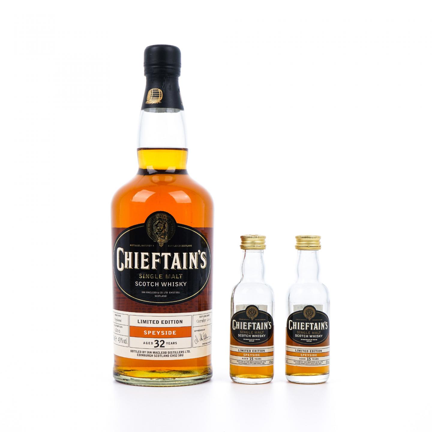 Chieftain's 32年 秘密斯佩塞IM 附赠2支15年酒版（700ml+2*50ml）