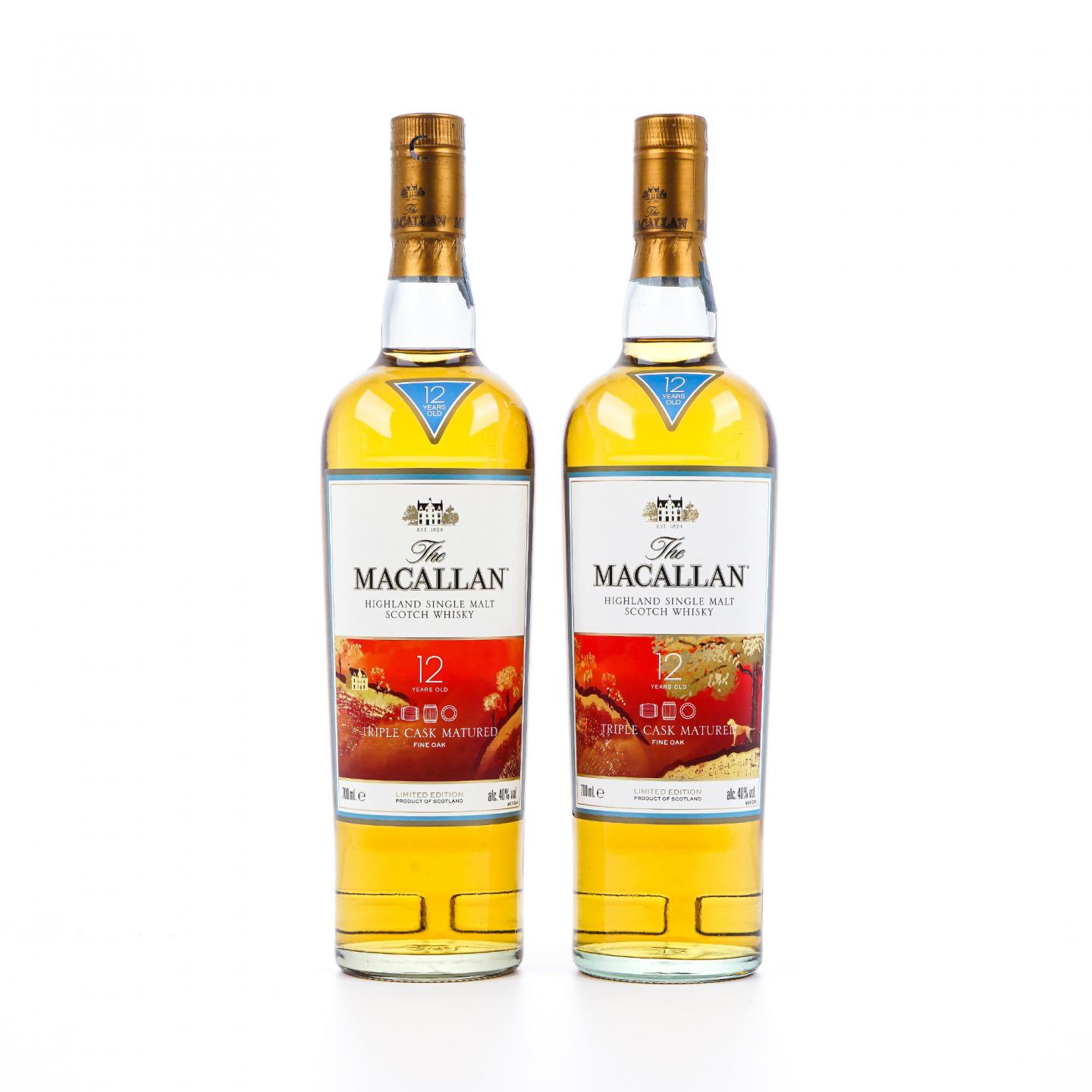 Macallan 麦卡伦 12年 黄金三桶 狗年限定 2支组