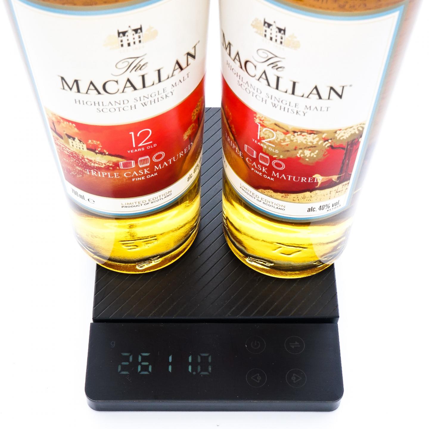 Macallan 麦卡伦 12年 Triple Cask 2018 狗年限定 2支组