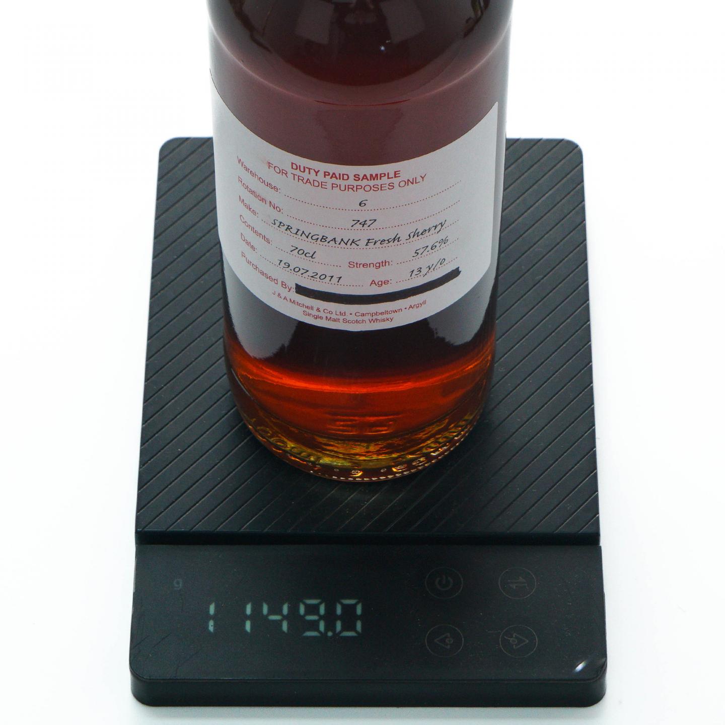 Springbank 云顶 13年 2011 完税瓶