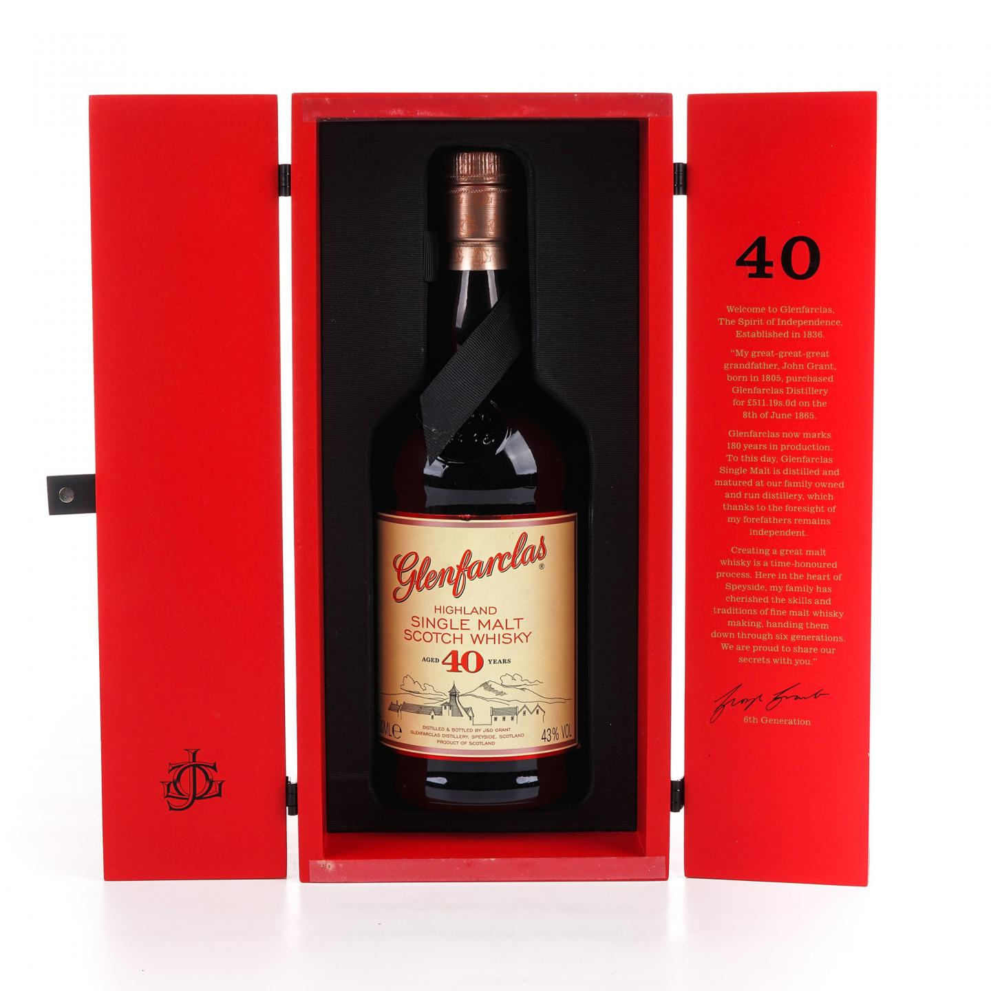 Glenfarclas 格兰花格 40年 红礼盒版