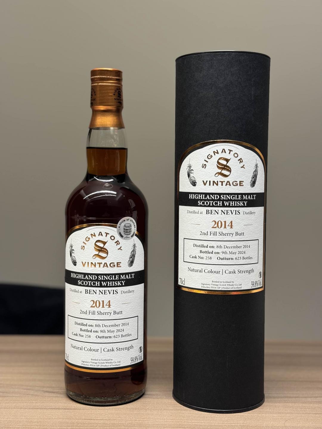 本尼维斯2014雪莉单桶 圣弗利