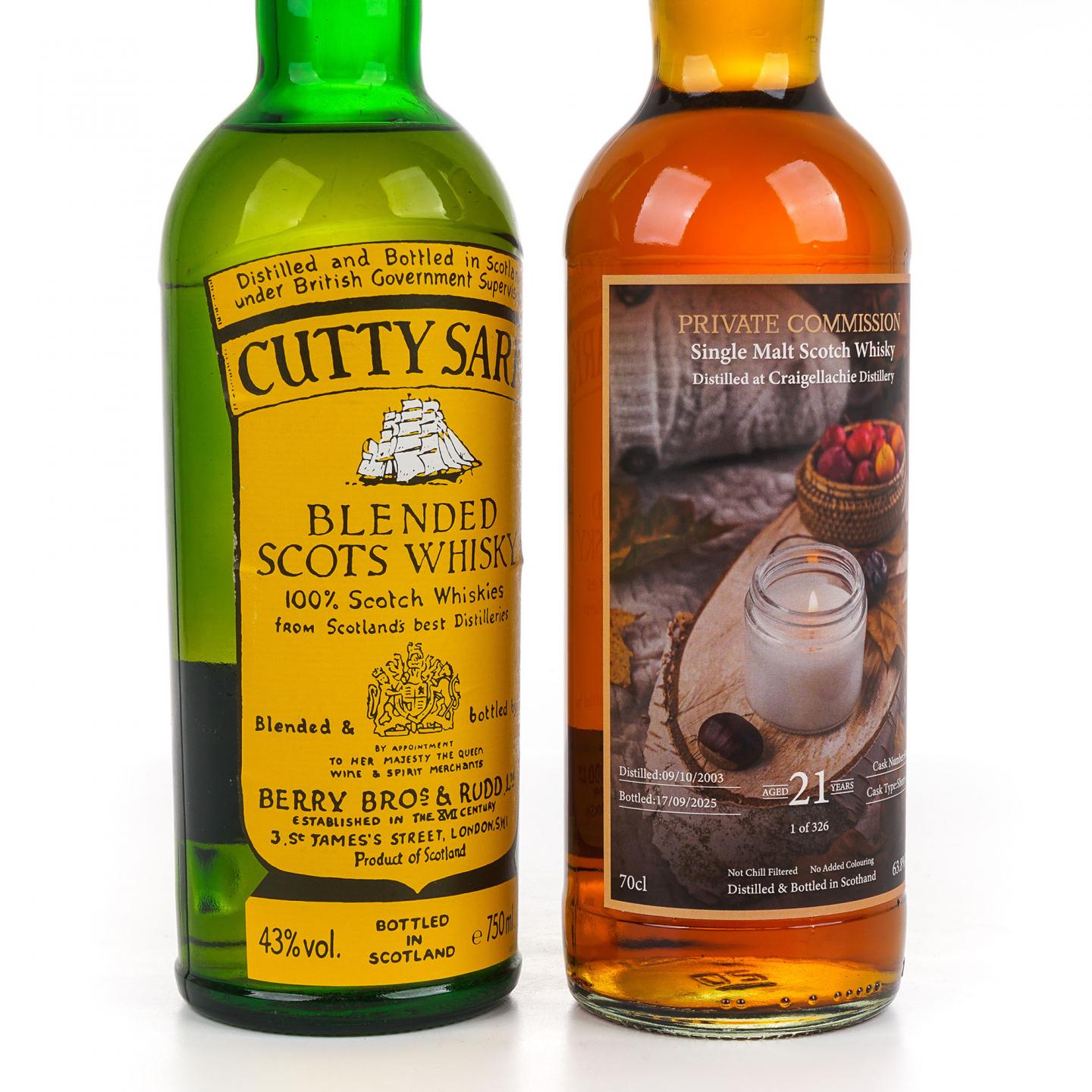 Cutty Sark 顺风 调和/克莱拉奇 21年 2025 2瓶组