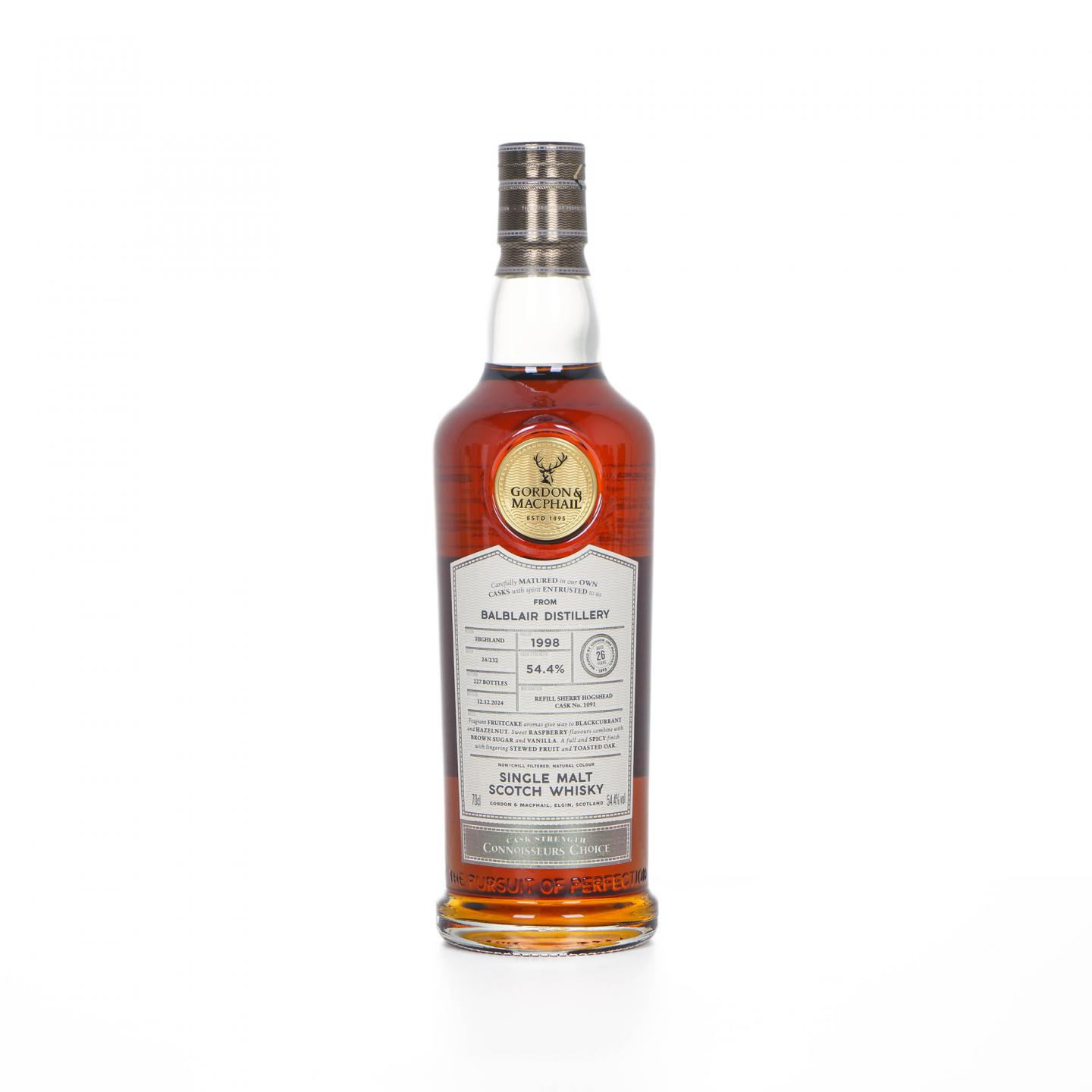 Balblair 巴布莱尔 26年 1998-2024 GM鉴赏家之选 雪莉桶#1091