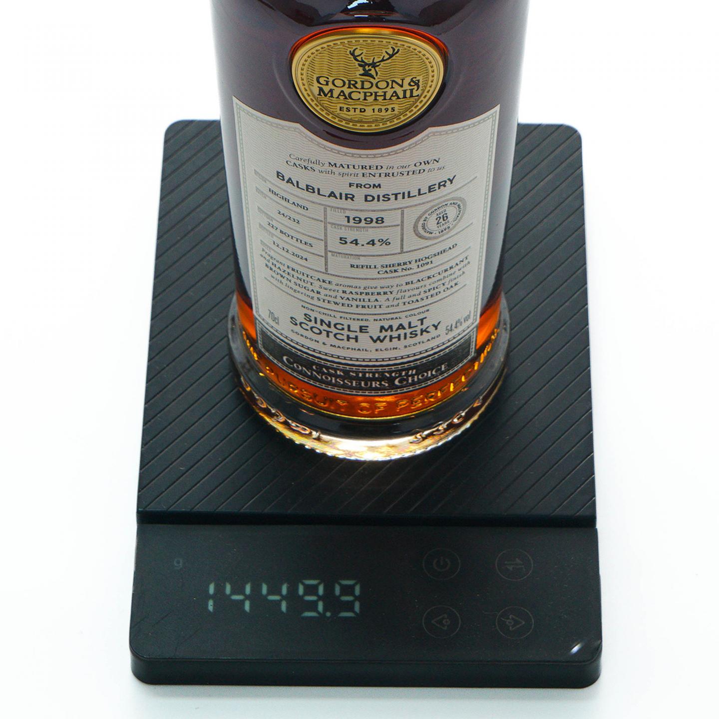 Balblair 巴布莱尔 26年 1998-2024 GM鉴赏家之选 雪莉桶#1091