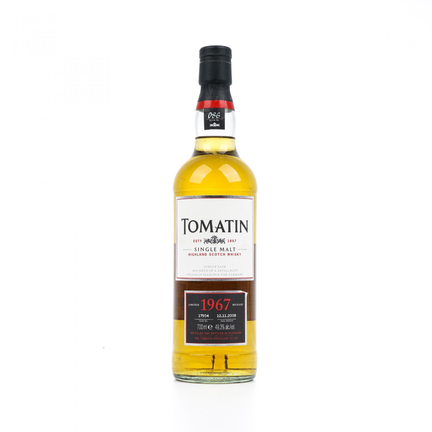 Tomatin 汤马丁 1967-2008 单桶#17904 限量版