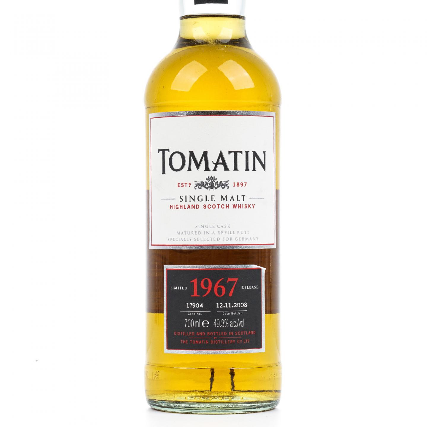 Tomatin 汤马丁 1967-2008 单桶#17904 限量版