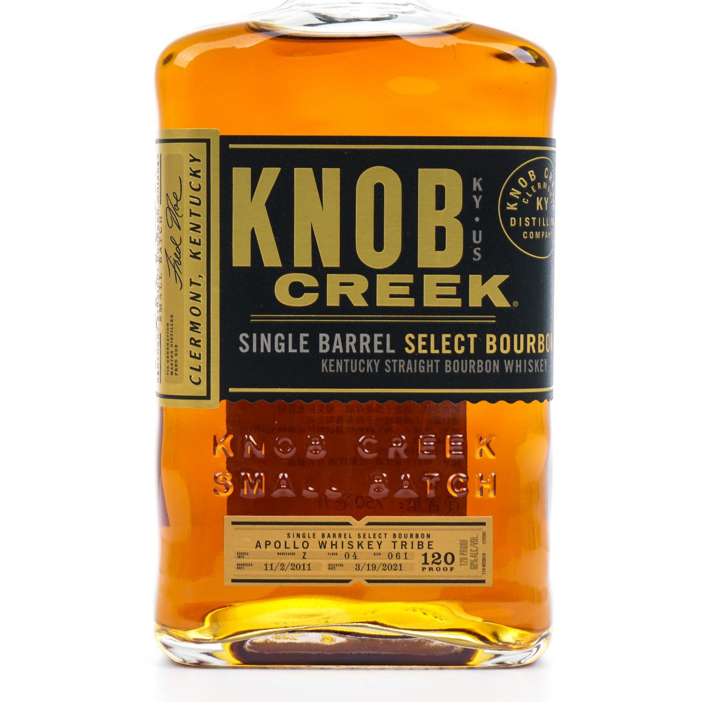 Knob Creek 诺布溪 2011-2021 单桶 波本威士忌 750ml