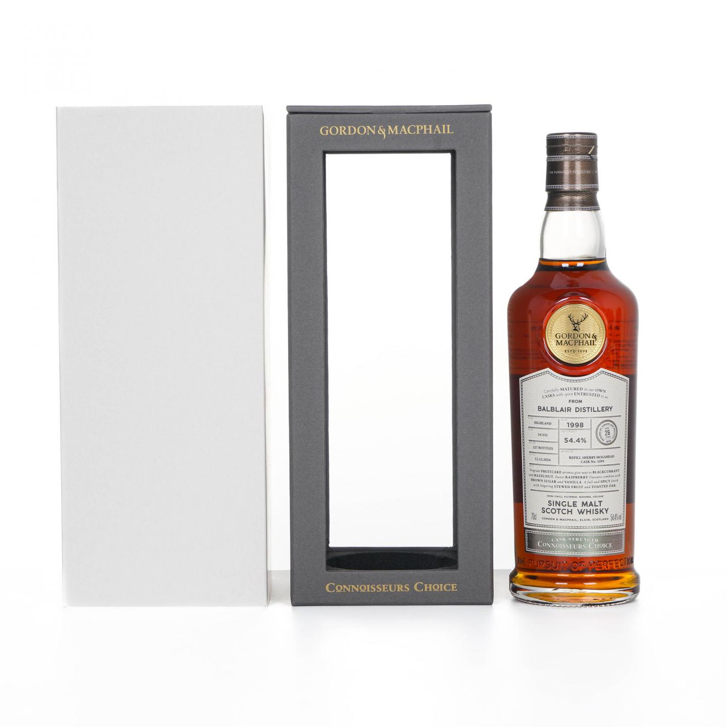 Balblair 巴布莱尔 26年 1998-2024 GM鉴赏家之选 雪莉桶#1091 桶强