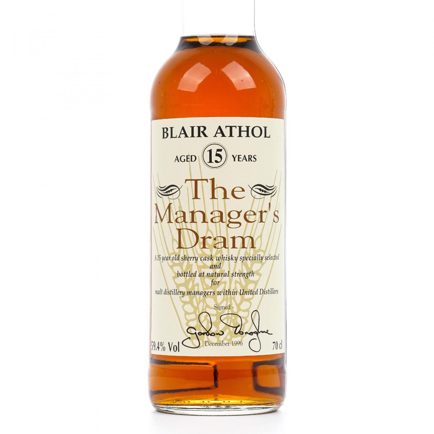 Blair Athol 布莱尔阿苏 15年 1996 雪莉桶 The Manager’s Dram