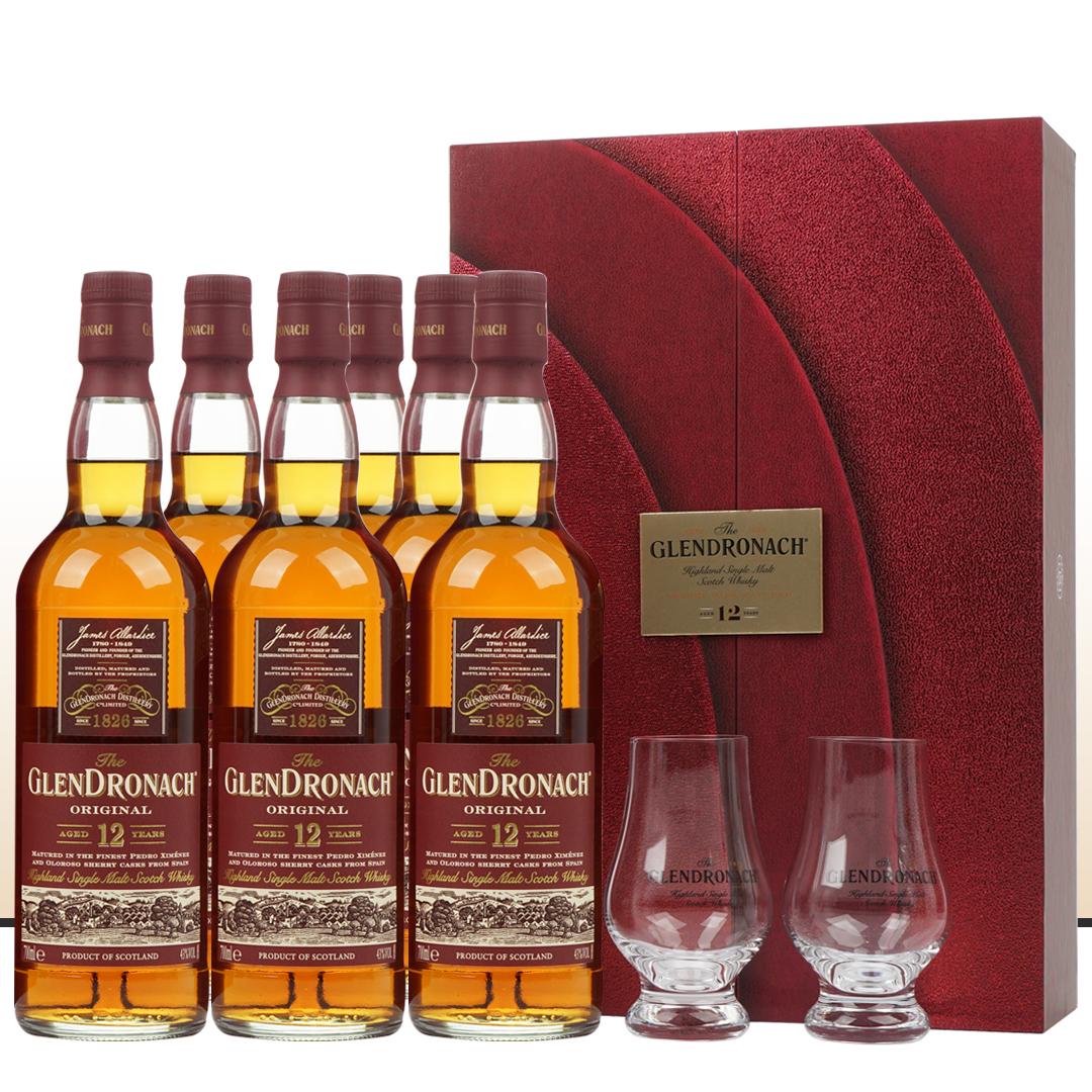 【6瓶装 送礼佳选】Glendronach 格兰多纳12年单一麦芽威士忌