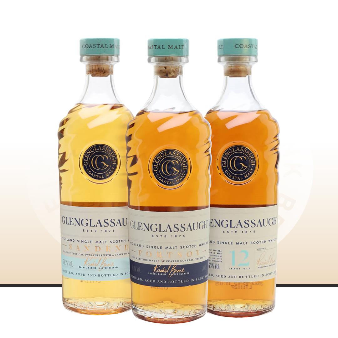 【拉索套装】Glenglassaugh 格兰格拉索特选套装 桑登德/波特索伊/12年单一麦芽威士忌