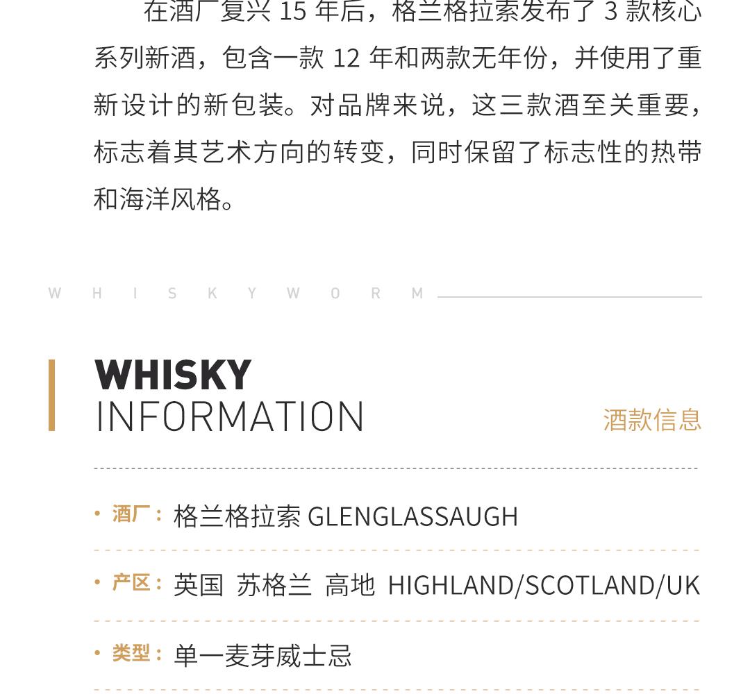 【拉索套装】Glenglassaugh 格兰格拉索特选套装 桑登德/波特索伊/12年单一麦芽威士忌
